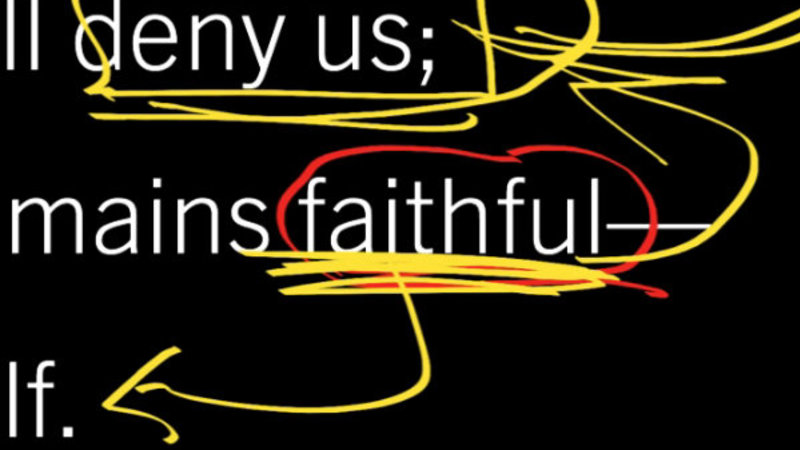 If We Are Faithless, He Remains Faithful?